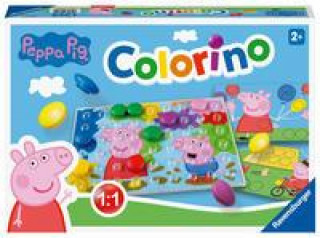Igra/Igračka Ravensburger Kinderspiele - 20892 - Peppa Pig Colorino, Kinderspiel zum Farbenlernen, Mosaik Steckspiel, ab 2 Jahre 