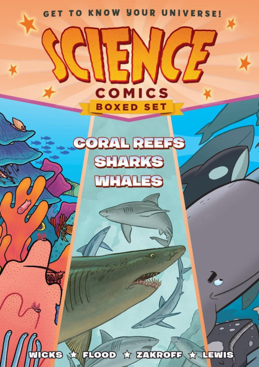 Книга Science Comics Boxed Set: Coral Reefs, Sharks, and Whales Maris Wicks