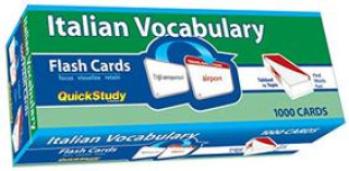 Game/Toy Italian Vocabulary Flash Cards (1000 Cards): A Quickstudy Reference Tool Joseph Levi
