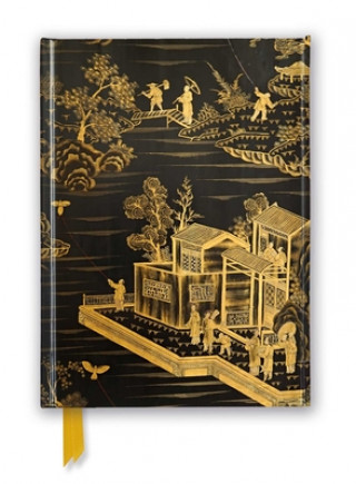 Naptár/Határidőnapló Chinese Lacquer Black & Gold Screen (Foiled Journal) Flame Tree Studio