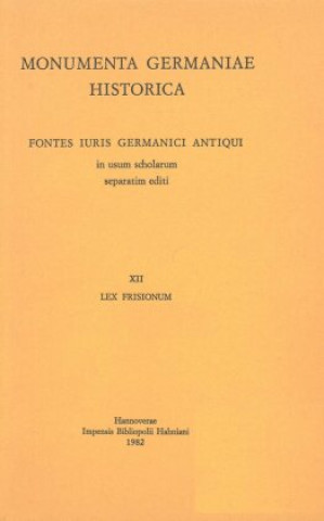 Knjiga Lex Frisionum Albrecht Eckhardt