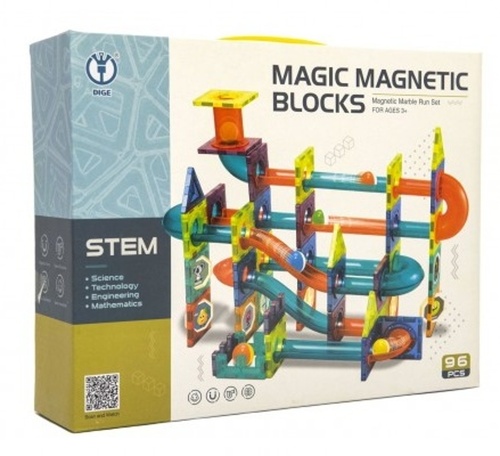 Hra/Hračka Magnetická stavebnice 96ks v krabici 