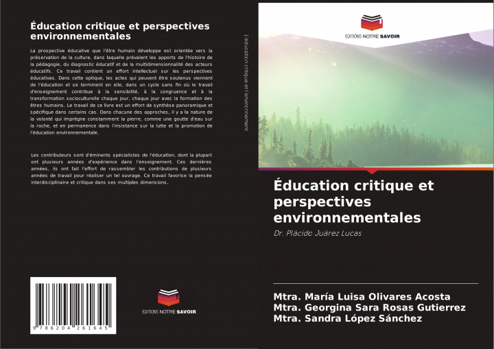 Buch Éducation critique et perspectives environnementales Mtra. Georgina Sara Rosas Gutierrez