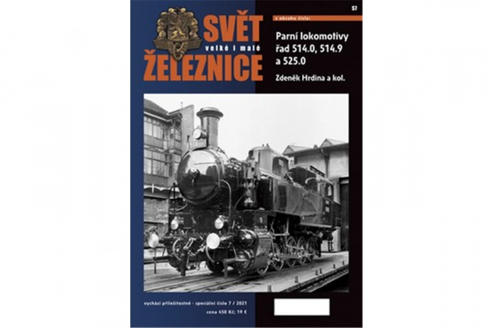 Kniha Svět železnice speciál 7 – Parní lokomotivy řady 514.0, 514.9 a 525.0 Zdeněk Hrdina