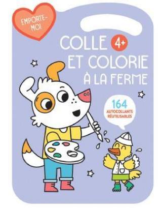 Buch 4+ Violette colle et colorie 