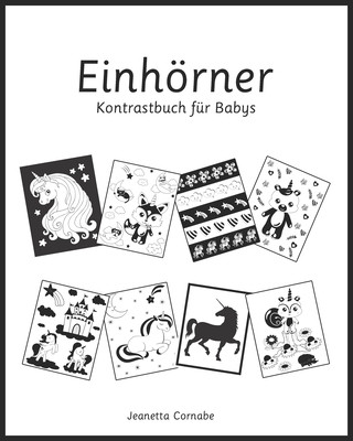 Carte Einhoerner, Kontrastbuch fur Babys Jeanetta Cornabe