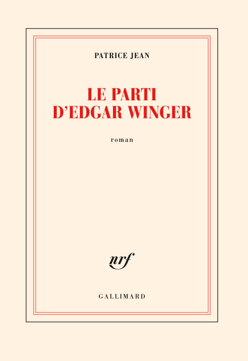 Knjiga Le parti d'Edgar Winger PATRICE JEAN