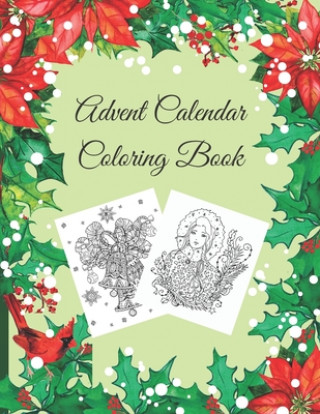 Carte Advent Calendar Coloring Book Happy Ferret Design