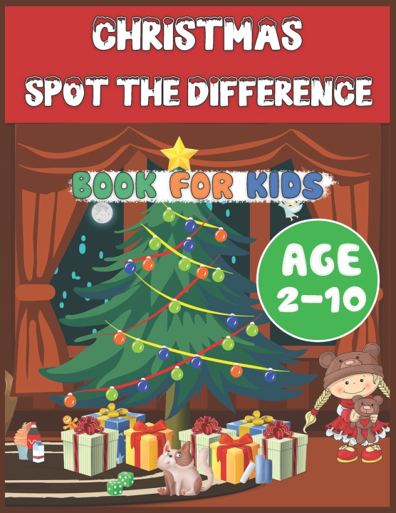 Buch Christmas Spot The Difference Book for Kids Age 2-10: Find differences! Activity Workbook for Smart Little Children Toddlers and Teens Learning Concen John Williams