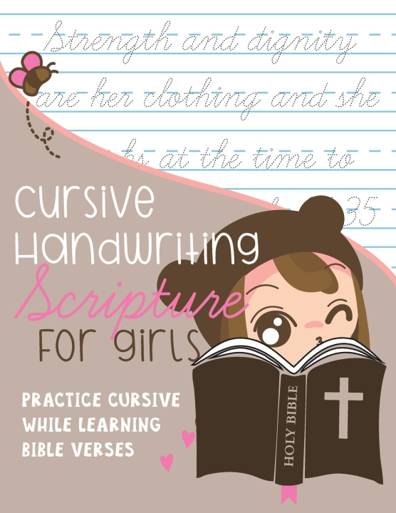 Buch Cursive Handwriting Scripture for Girls: Practice Cursive while learning Bible Verses Kenniebstyles Journals
