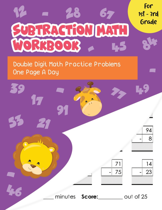 Buch Subtraction Math Workbook: Double Digit Math Practice Problems One Page A Day for 1st - 3rd Grade Paula Jones