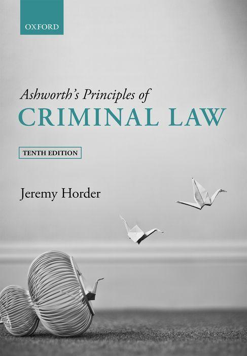 Kniha Ashworth's Principles of Criminal Law 