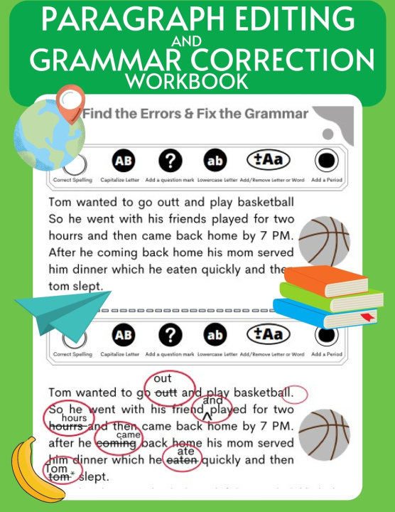 Knjiga Paragraph Editing and Grammar Correction Workbook Learning Hub Publishing