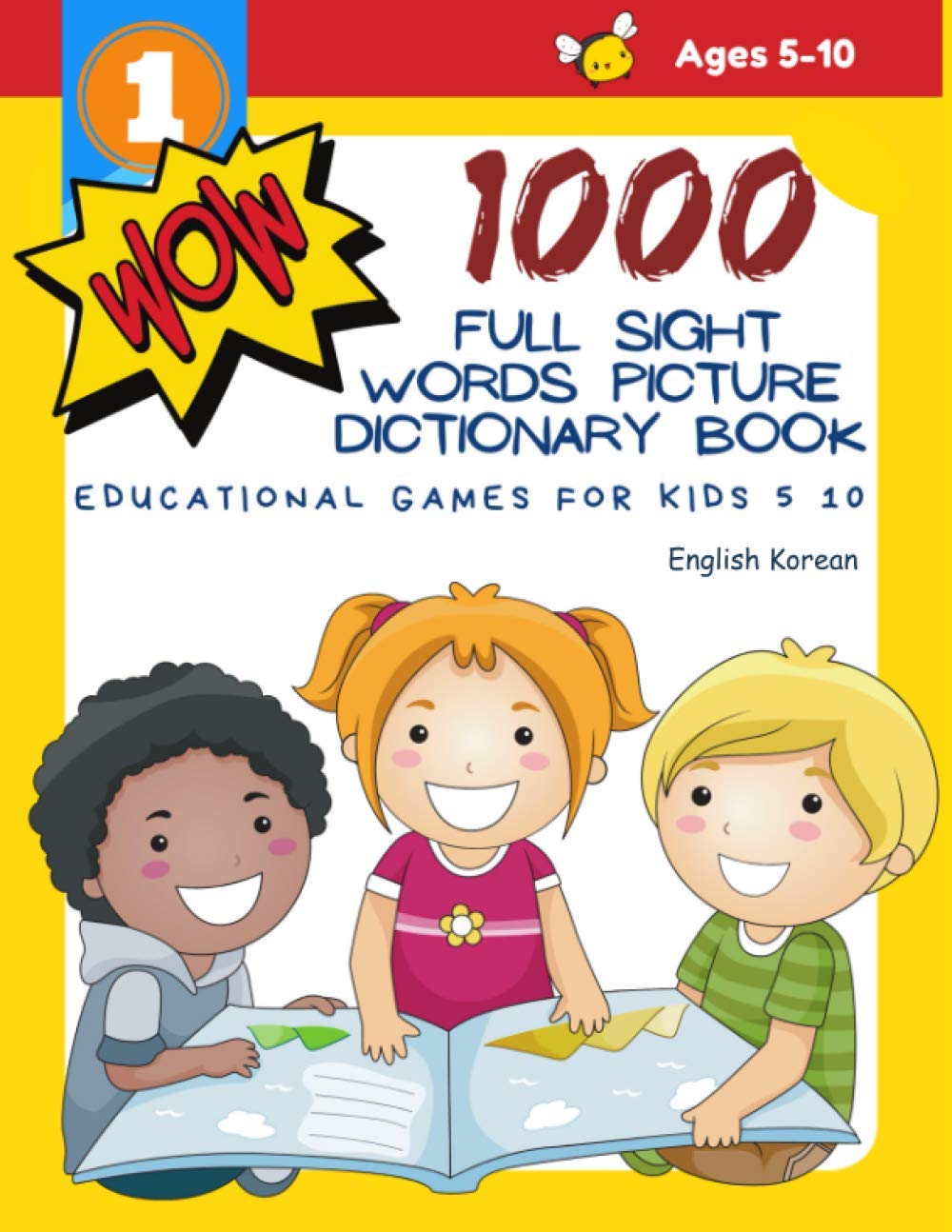Kniha 1000 Full Sight Words Picture Dictionary Book - English Korean Teaching Readers Level