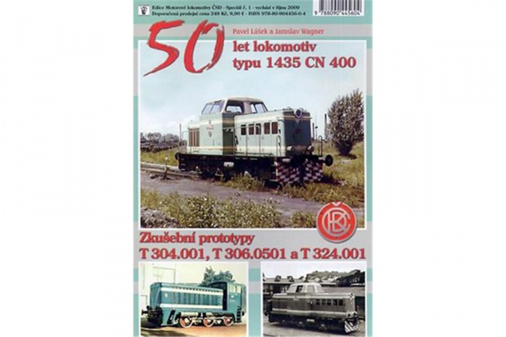 Könyv 50 let lokomotiv typu 1435 CN 400 Pavel Lášek