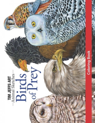 Knjiga Birds of Prey Coloring Book Jo Warren