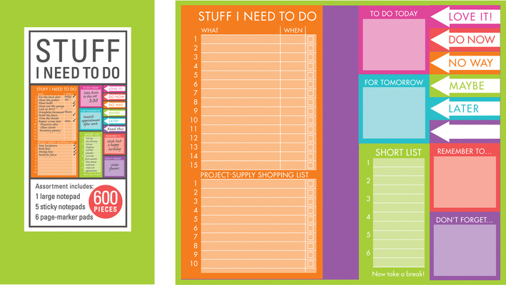 Kniha Book of Sticky Notes: Stuff I Need to Do - Brights New Seasons