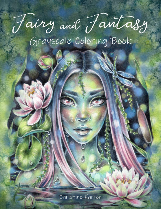 Книга Fairy and Fantasy Grayscale Coloring Book Christine Karron