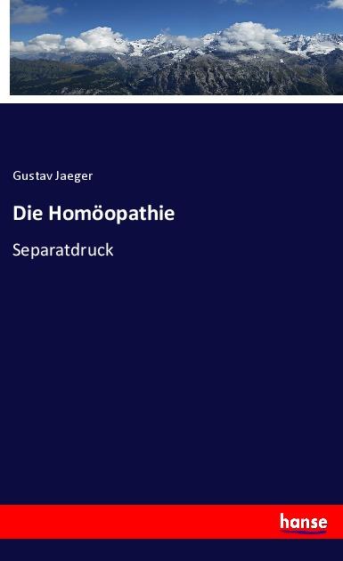 Knjiga Homoeopathie Gustav Jaeger