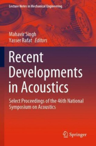 Knjiga Recent Developments in Acoustics Mahavir Singh