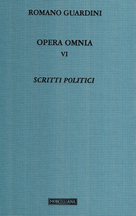 Kniha Opera omnia Romano Guardini