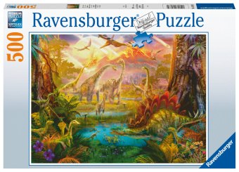 Játék Ravensburger Puzzle - Im Dinoland - 500 Teile 