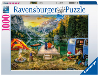 Játék Ravensburger Puzzle - Campingurlaub - 1000 Teile 