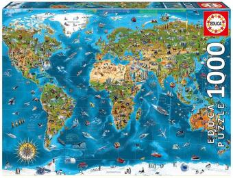 Joc / Jucărie Educa - Weltwunder 1000 Teile Puzzle 