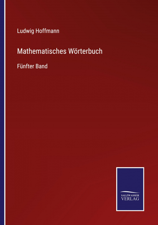 Knjiga Mathematisches Woerterbuch Ludwig Hoffmann