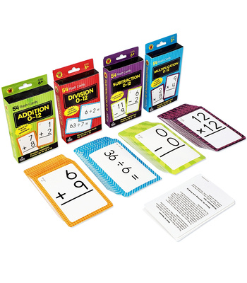 Joc / Jucărie Brighter Child Math Flash Card Set - 4 Sets of Cards Brighter Child