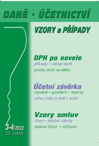 Книга Daně, účetnictví, vzory a případy 3-4/2022 