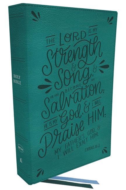 Kniha NKJV, Thinline  Bible, Verse Art Cover Collection, Leathersoft, Teal, Red Letter, Comfort Print 