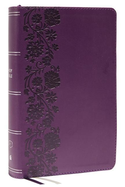 Carte KJV, Personal Size Large Print Single-Column Reference Bible, Leathersoft, Purple, Red Letter, Comfort Print 