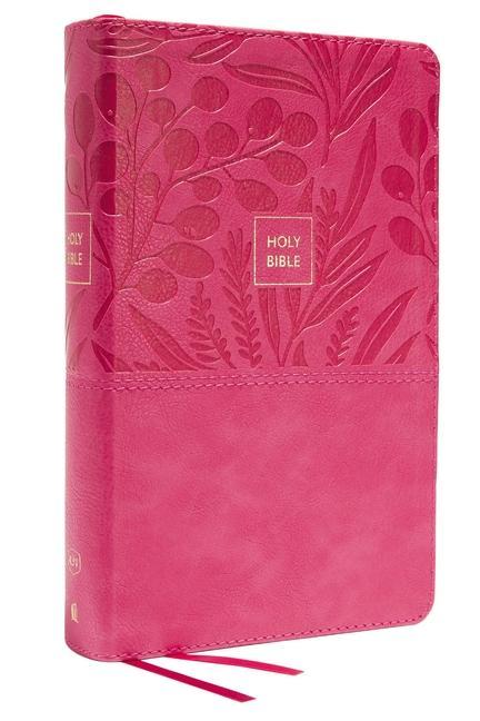Knjiga KJV, Personal Size Large Print Single-Column Reference Bible, Leathersoft, Pink, Red Letter, Comfort Print 