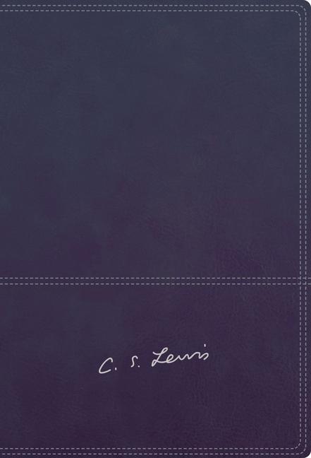 Kniha Reina Valera Revisada Biblia Reflexiones de C. S. Lewis, Leathersoft, Azul Marino, Interior a DOS Colores Vida