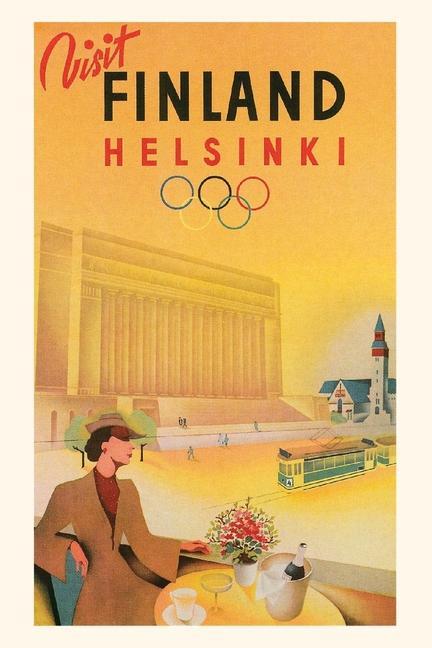 Carte Vintage Journal Travel Poster for Finland 