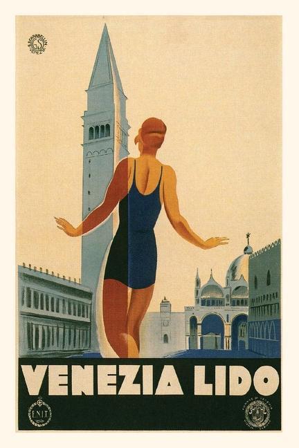 Carte Vintage Journal Venice, Italy Travel Poster 