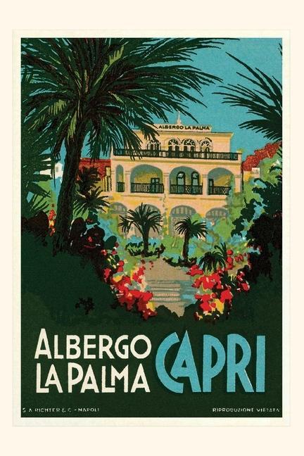 Carte Vintage Journal Capri Italy Travel Poster 