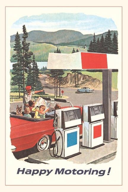 Carte Vintage Journal Happy Motoring 