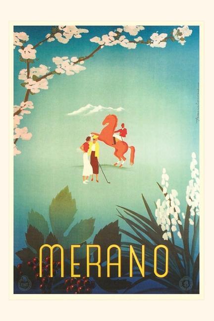 Carte Vintage Journal Merano, Italy Travel Poster 