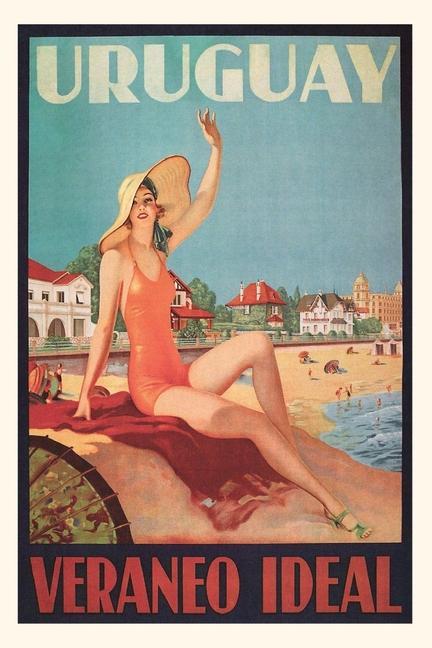 Knjiga Vintage Journal Uruguay Travel Poster 