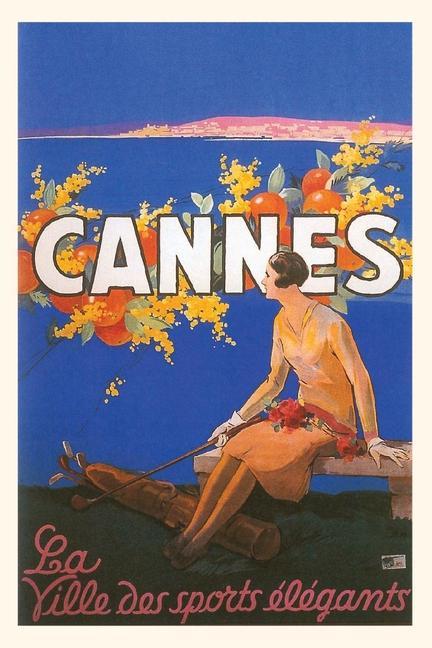 Könyv Vintage Journal Cannes Travel Poster 