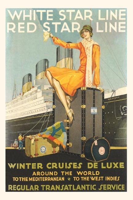 Carte Vintage Journal Ocean Liner Poster 