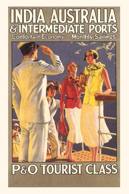 Knjiga Vintage Journal Ocean Liner Travel Poster 