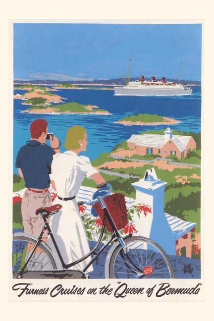 Carte Vintage Journal Couple In Bermuda Travel Poster 