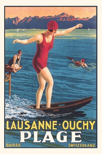 Kniha Vintage Journal Lausanne Travel Poster 