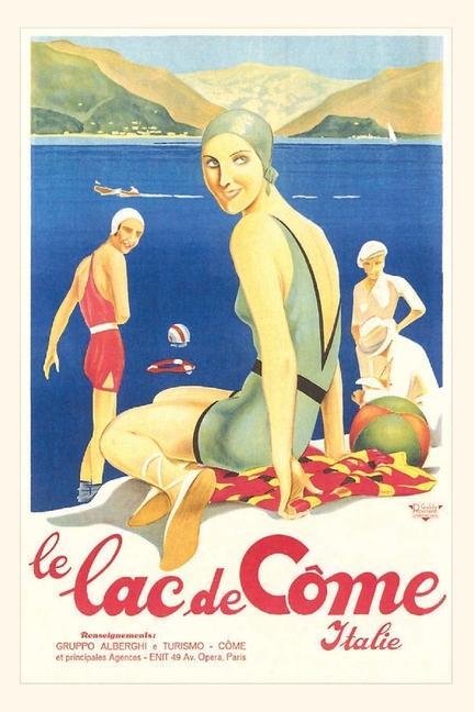 Könyv Vintage Journal Lake Como Travel Poster 