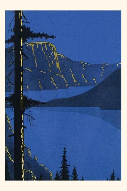 Book Vintage Journal The Great Blue Outdoors Travel Poster 
