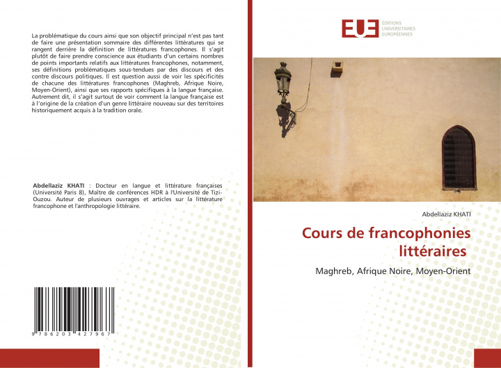 Kniha Cours de francophonies litteraires 