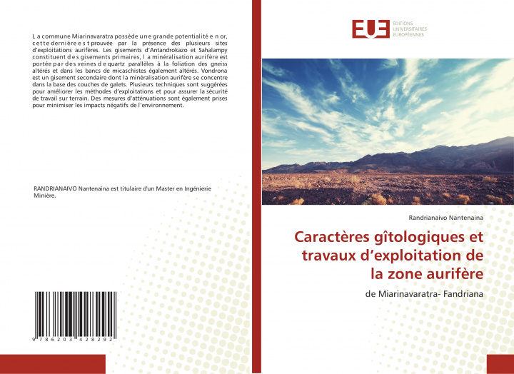 Книга Caracteres gitologiques et travaux d'exploitation de la zone aurifere 